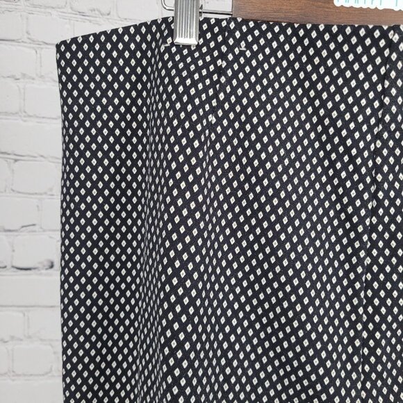 Chico's Black Diamond Print Elastic Waist Stretch Pants Size 3R US 16 (37x30) - Picture 12 of 13